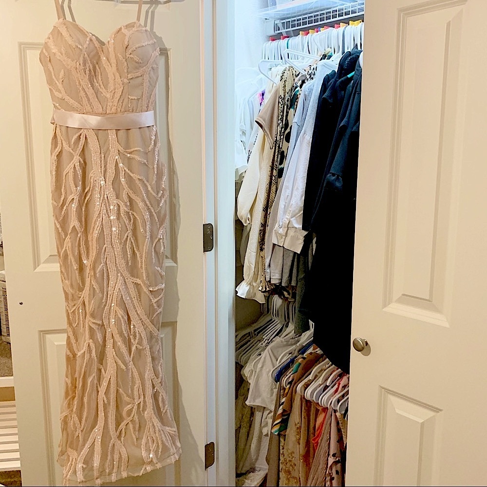 Ashley & Justin Sequin Dress